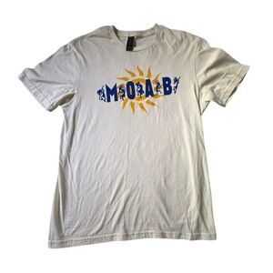 Moab Native Graphic Softstyle T-Shirt Cream Short Sleeves Men's Small